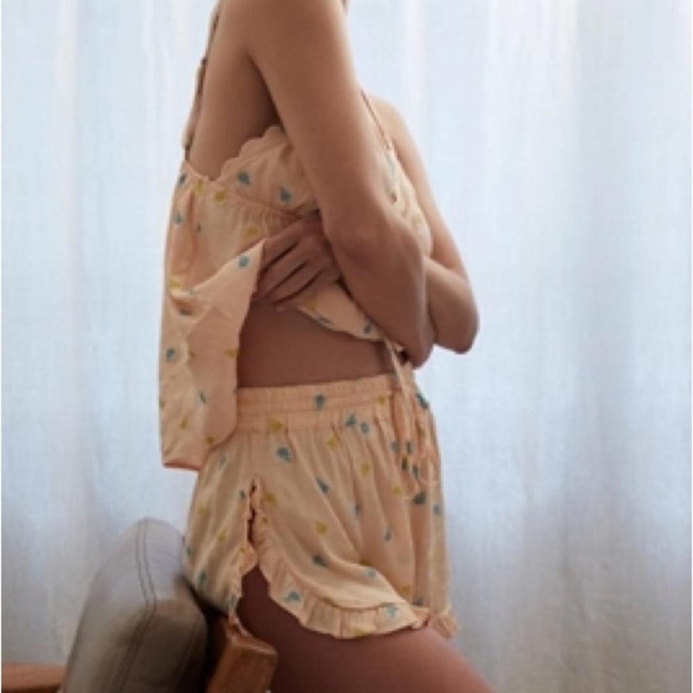 Two piece Anthropologie Scalloped Sleep Set